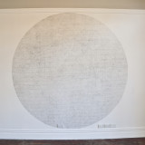 Lines Intersecting on a Circular Plane Pencil on wall